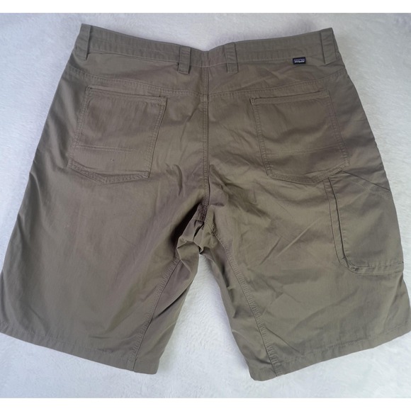Patagonia Shorts Mens 40 Brown Khaki Organic Cotton Nylon Hiking Outdoor Casual - Picture 2 of 9